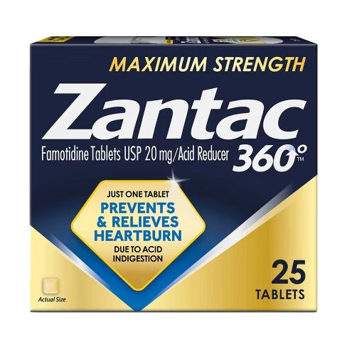 Zantac - Tablets 25 Ct - 1 Pack