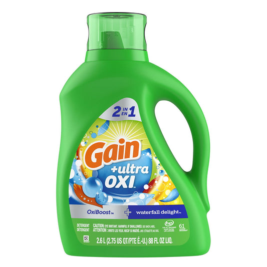 Gain Liquid Detergent - Ultra Oxi - 88 Floz - 4 Pack