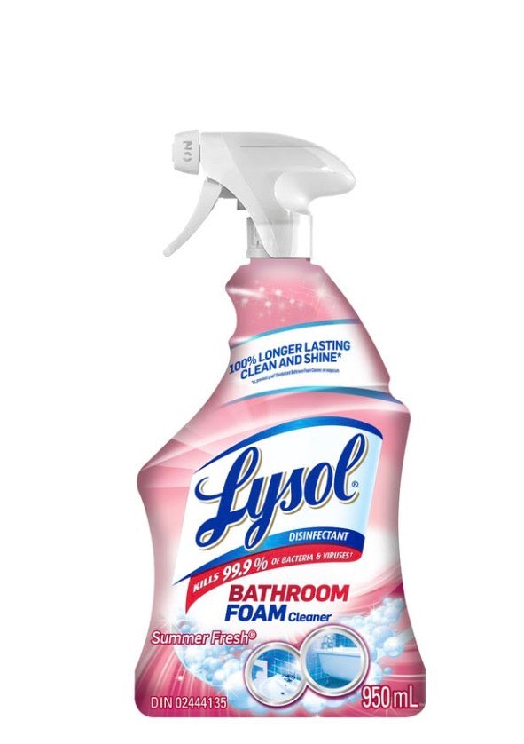 Lysol triggers spray-bathrooms summer fresh 950ml 9pack