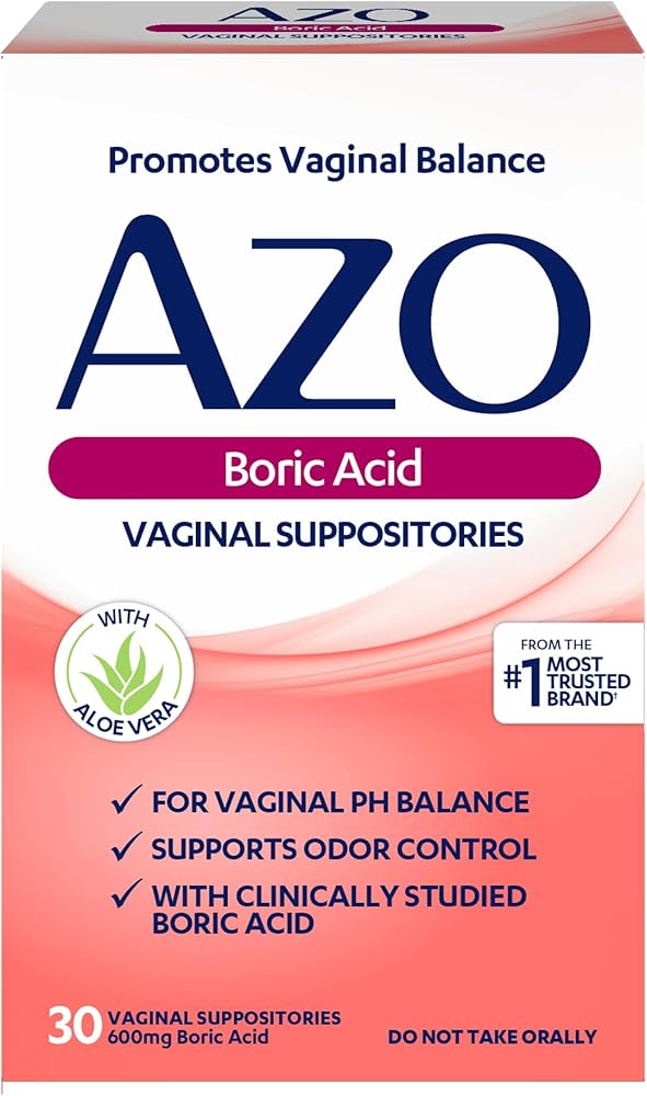 Azo - Suppositories - Boric Acid - 30 Ct - 1 Pack