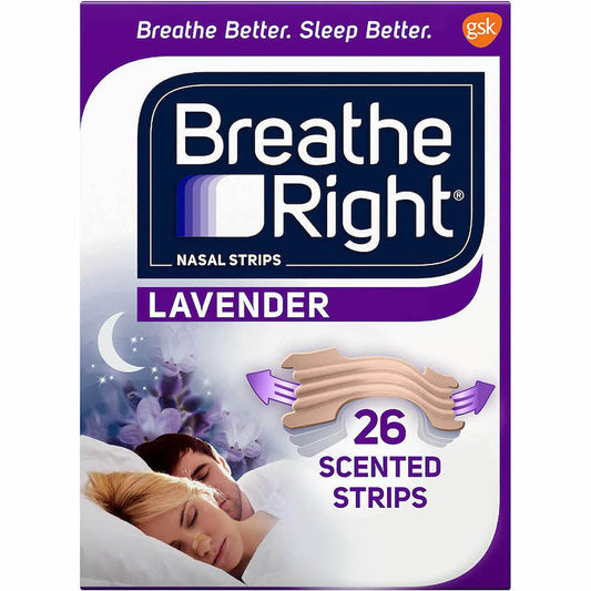 Breathe Right Strips - Lavender Scented - Tan - 26 Strips - 1 Pack