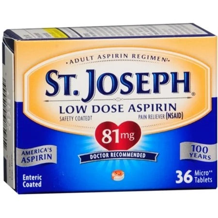 St. Joseph Aspirin - 36 Tablets - 1 Pack