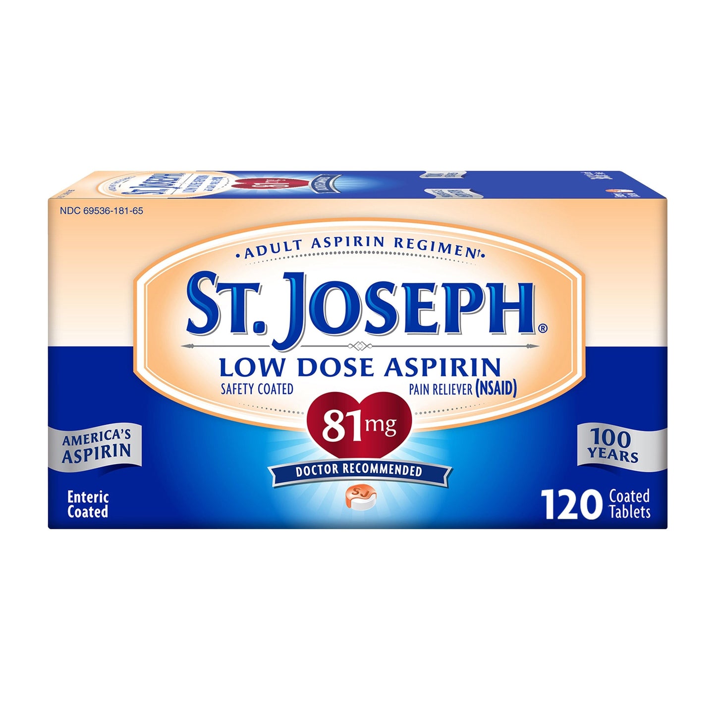 St. Joseph Aspirin - 81Mg 120 Micro Tab - 1 Pack