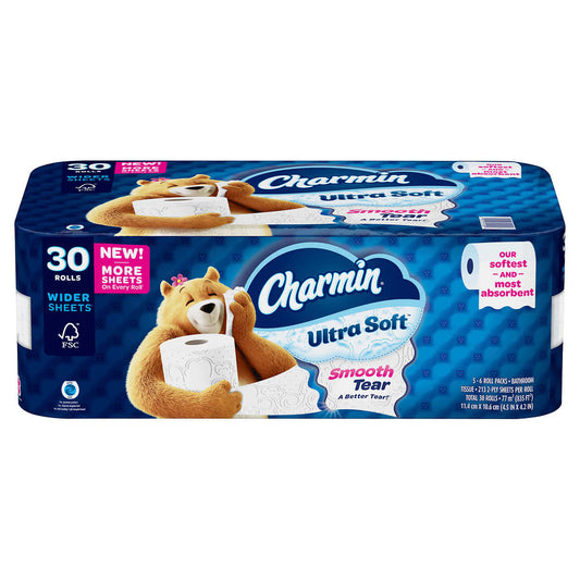 Charmin - Ultra Soft Smooth Tear..30 Rolls - 1 Pack