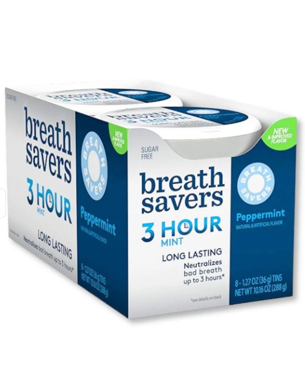 8pk Breath Savers 3 Hour Peppermint Mints1.27oz