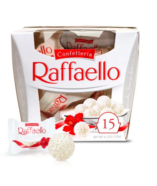 6PK Rafaello Almond Coconut Candy Gift Box 5.3 Oz, (15 Ct)