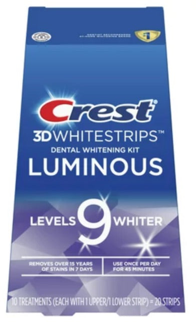 Crest - Whitestrips - Luminous Levels - 20 Strips - 1 Pack