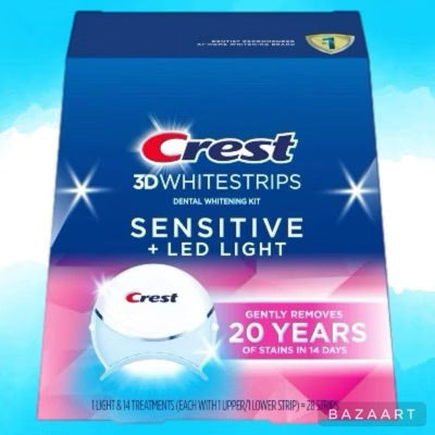 Crest - Whitestrips - Sensitive + Led - 28 Strips - 1 Pack