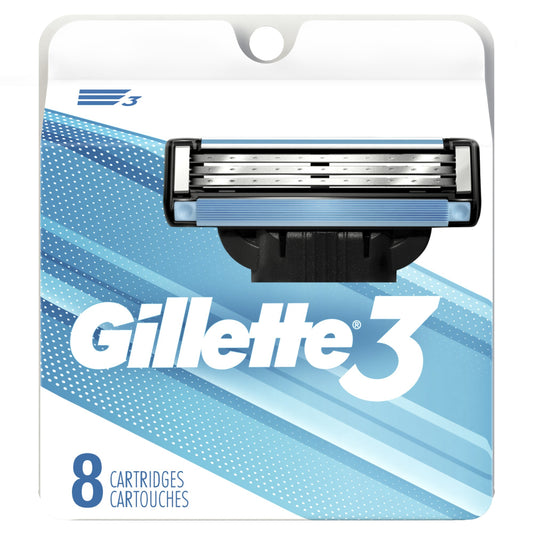 Gillette Blade Refill - Gillette3 - 8 Cartridges - 36 Pack