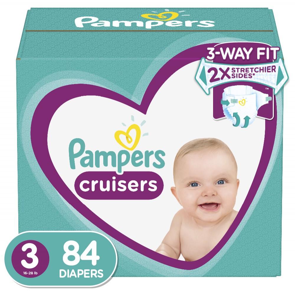 Pampers Diapers - Cruisers Size 3 84  - 1 Pack