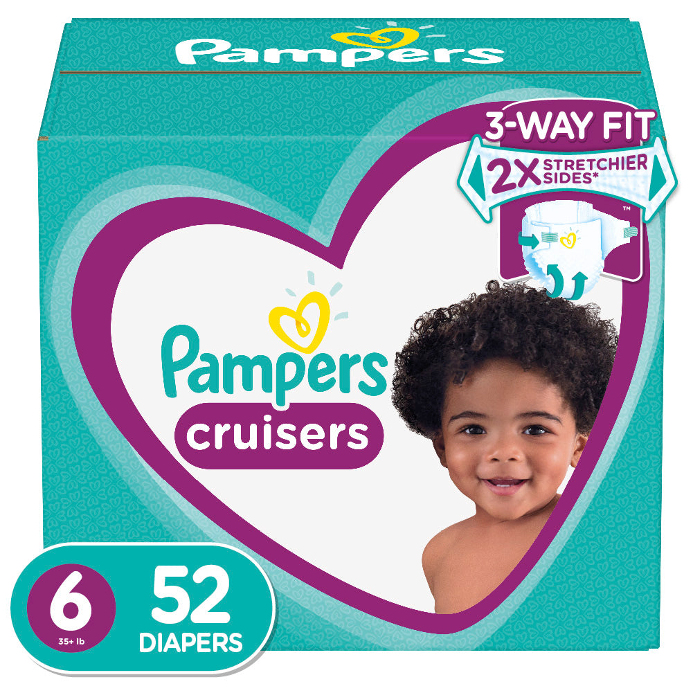 Pampers Diapers - Cruisers - Size 6 - 52 Ct - 1 Pack