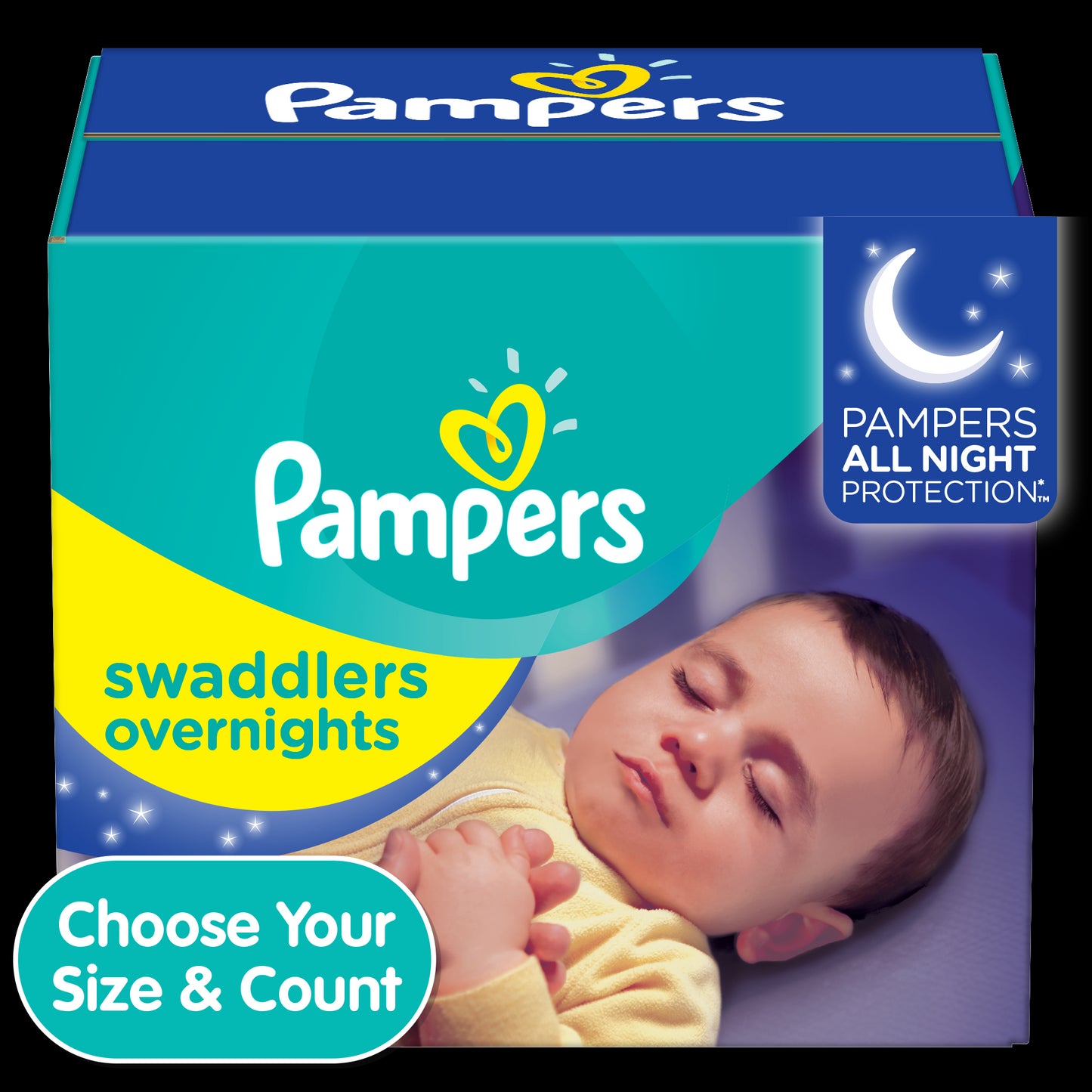 Pampers Diapers - Swaddlers Overnights - Size 4 - 58 Ct - 1 Pack