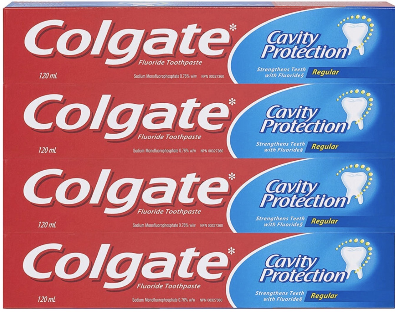 Colgate Toothpaste - Value 4 Pack Cavity Protection Regular Flaver 226oz