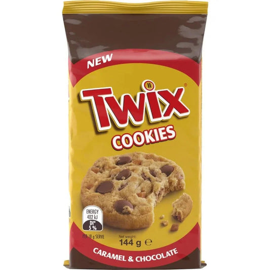 8PK Twix Caramel & chocolate cookies 144G