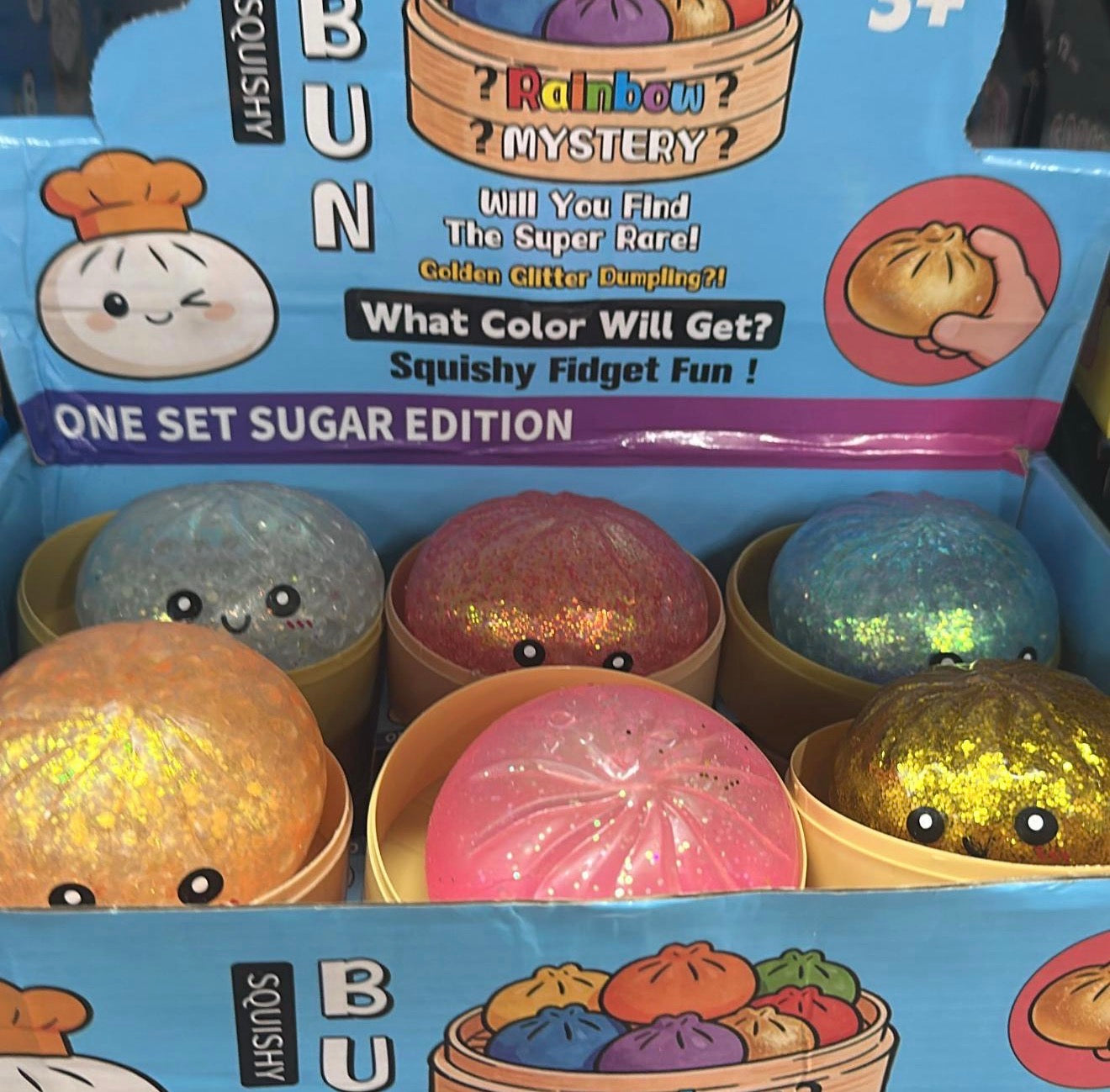 12PK VIRAL SQUISHY DUMPLINGS GLITTER