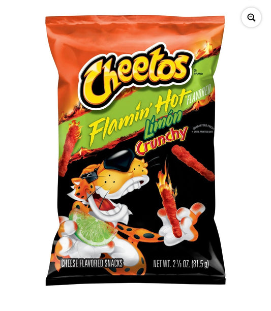 CHEETOS Flamin Hot Limon Crunchy 2.75 oz. 32 pack