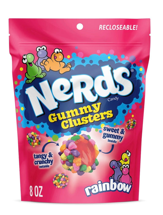Nerds gummy clusters rainbow 8oz 6pk