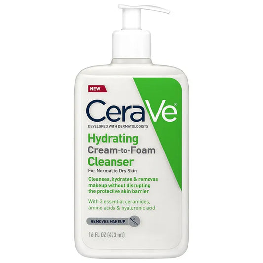 CeraVe Cleanser, Hydrating, Cream-To-Foam 16 fl oz  12 units  (48A109)