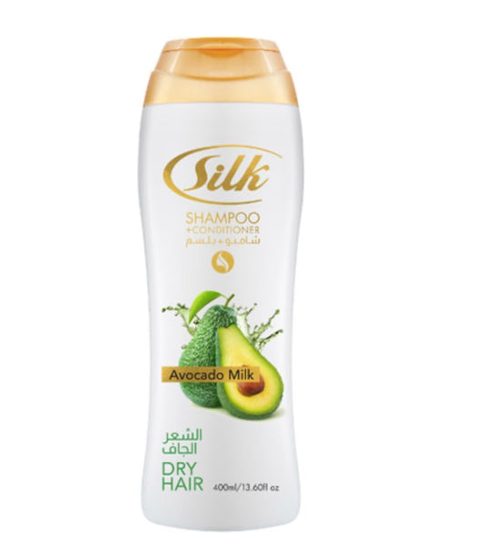 400ml silk dry hair shampoo avocado 24pk
