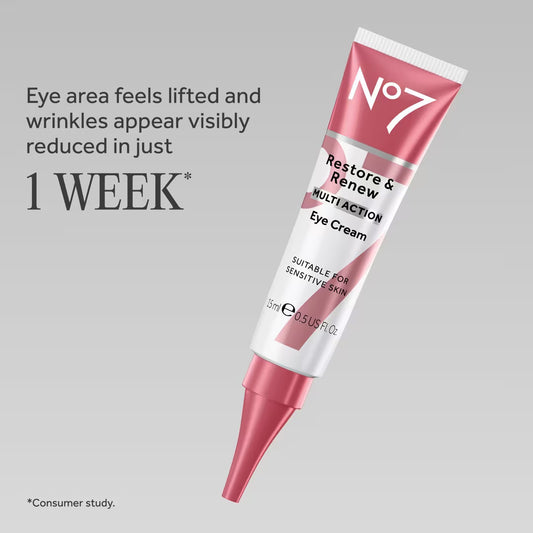3PK NO7 RESTORE & RENEW EYE CREAM