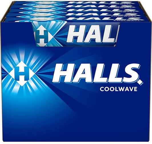 HALLS COUGH DROPS Cool Wave  20 pack