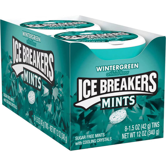 ICE BREAKERS Winter Green Mints  8 pack