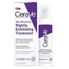 CeraVe Skin Renewing Nightly Exfoliating Treatment Anti-Aging Face Serum, 1.7 fl oz (50ml)12 pack
