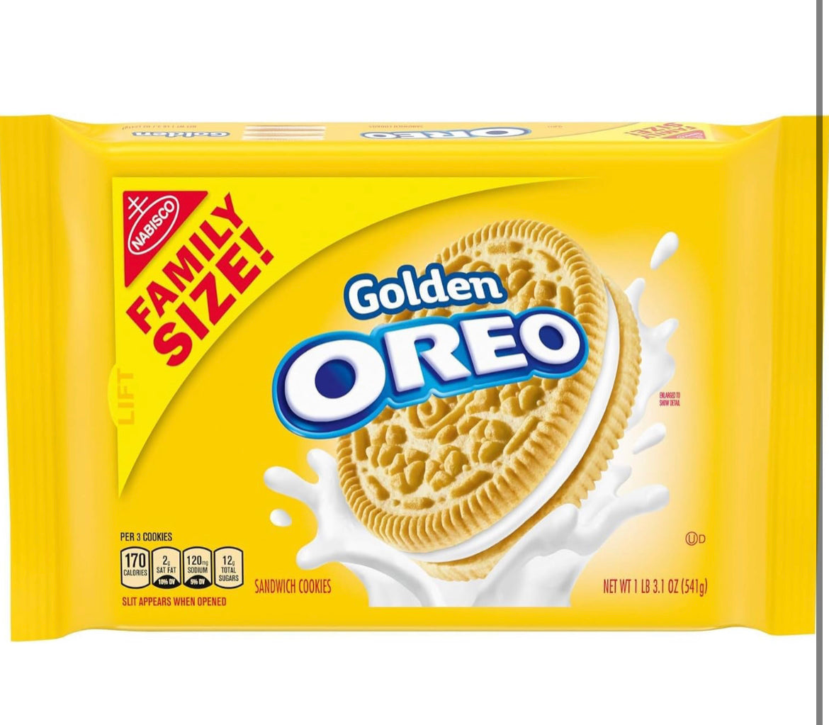 NABISCO OREO GOLDEN FAMILY PACK 18.12oz 12 pack