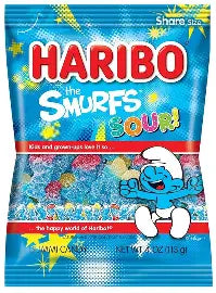 HARIBO Sour Smurfs Gummy Candy 6.3oz – 10 Pack