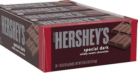 HERSHEY'S SPEICAL DARK BAR 1.450Z 36 COUNT