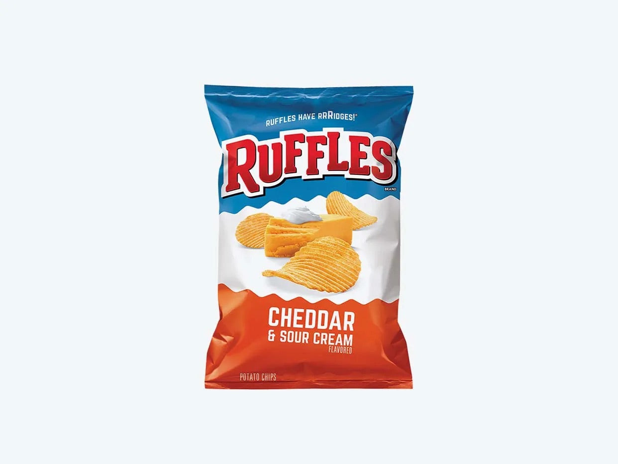 RUFFLES Cheddar & Sour Cream 2.25 oz 24 pack – Go Direct Foods Distro.