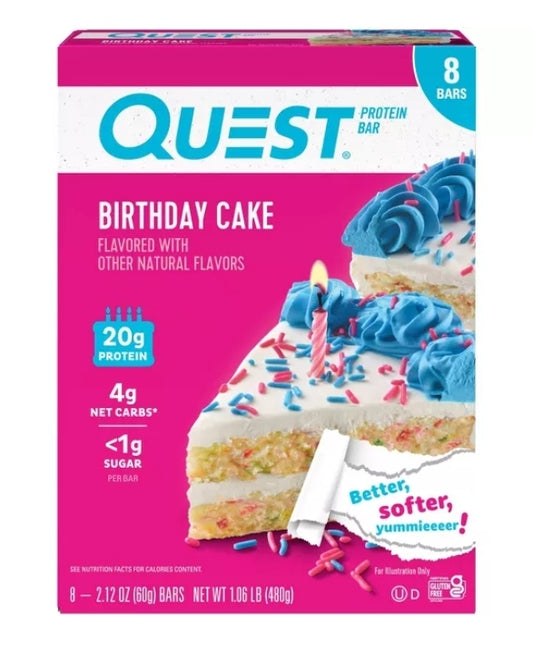 QUEST PROTEIN BARS BIRTHDAY CAKE 12PACK