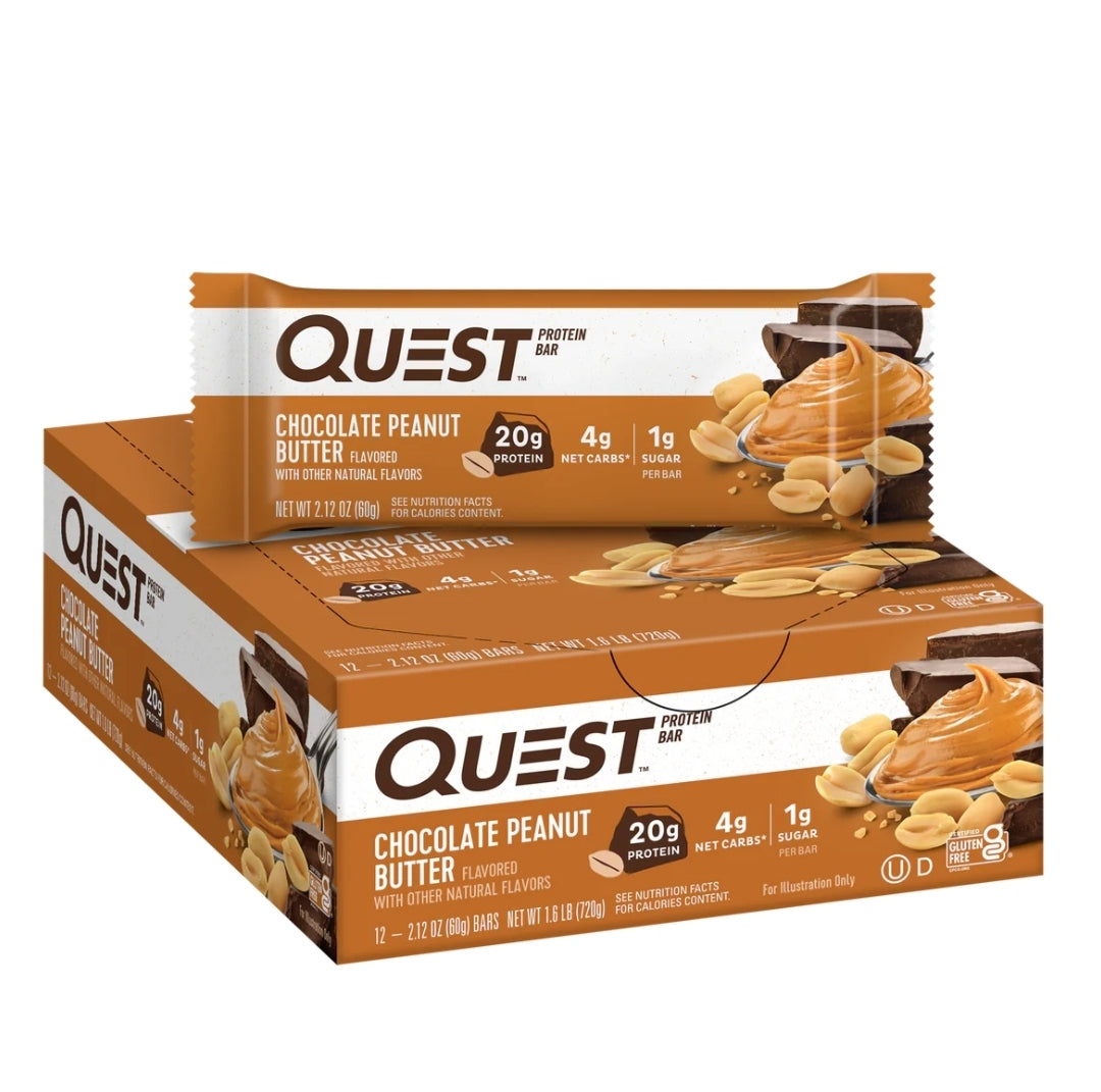 QUEST PROTEIN BARS CHOCOLATE PEANUT BUTTER 12PACK