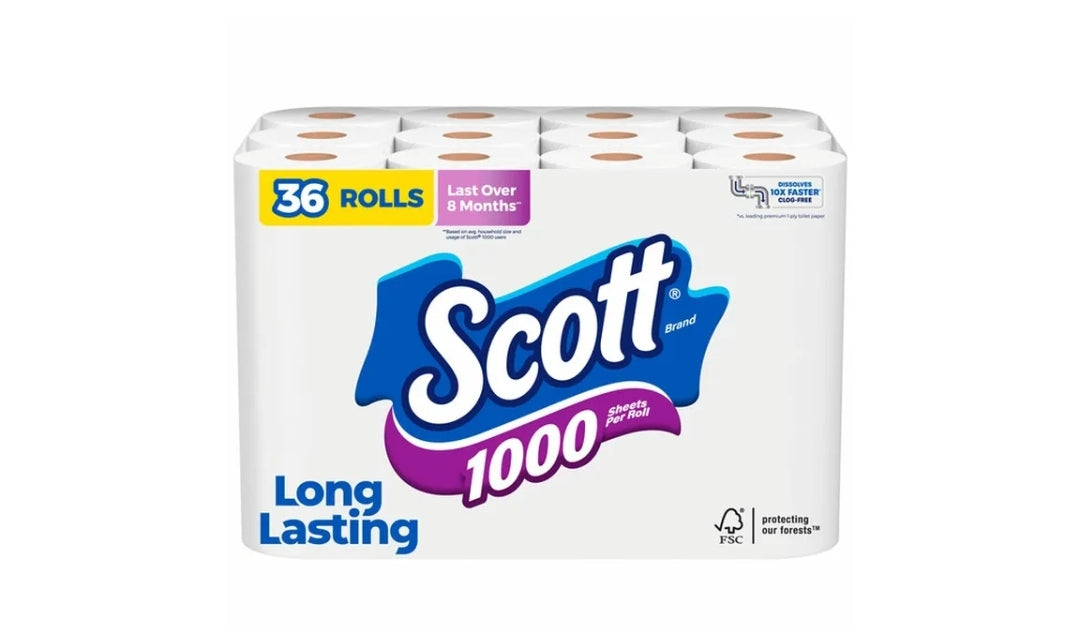 SCOTT BATH ROOM TISSUE 36/1000 SHEET