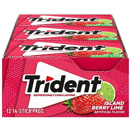 TRIDENT Island Berry Lime  12 pack