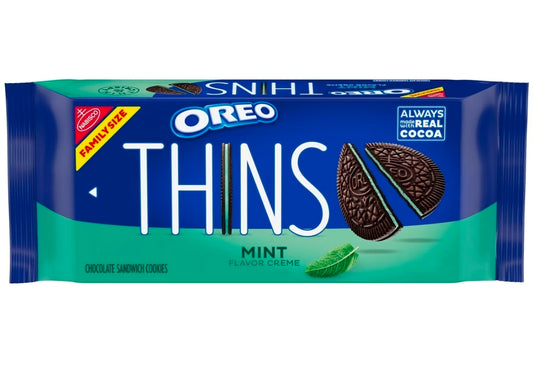 Oreo Thins Mint Cookies  9.21oz 12pk