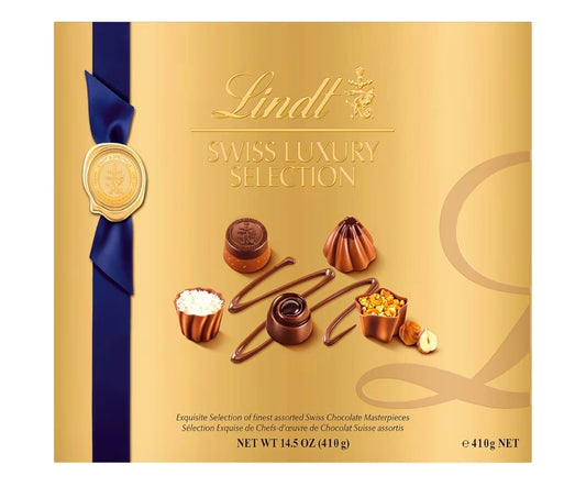 LINDT SWISS LUXURY SELECTION ASSORTED CHOCOLATE 6PK 14.5oz