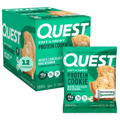 Quest Nutrition White Macadamia Nut Cookies 12pk 2.04oz