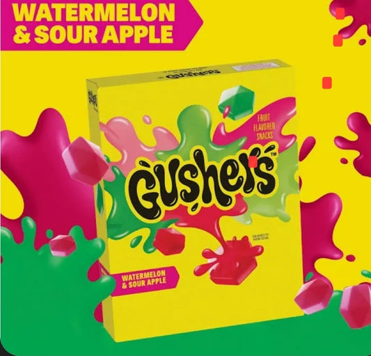 GUSHERS Watermelon Sour Apple  8 pack