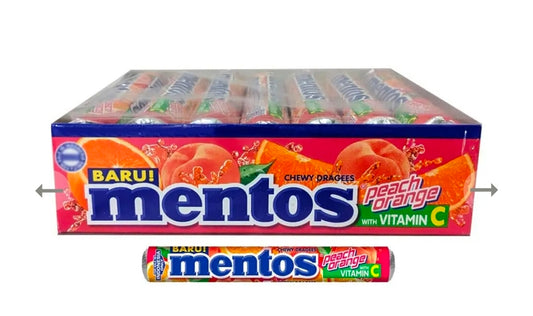 Mentos Peach Orange 24pk