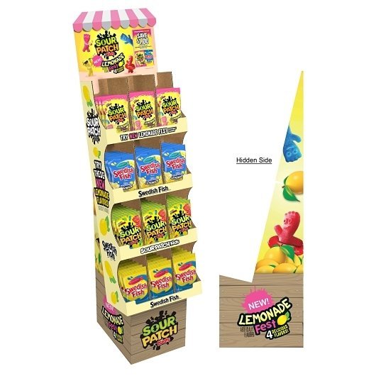 8oz Sour patch kids/ Swedish fish Floor Stand 72pk