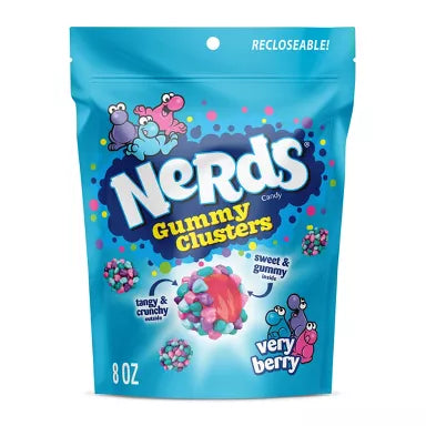 6PK 8oz/220G Nerds Gummy Clusters Verry Berry