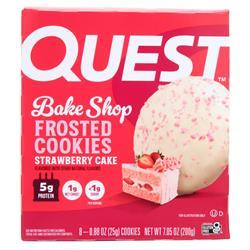 Quest Bake Shop Frosted Cookies Strawberry Cake 7.05oz 6X8pk