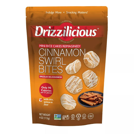 Drizzilicious Mini Cinnamon Swirl Bites Cakes Reimagined 12pk 10oz